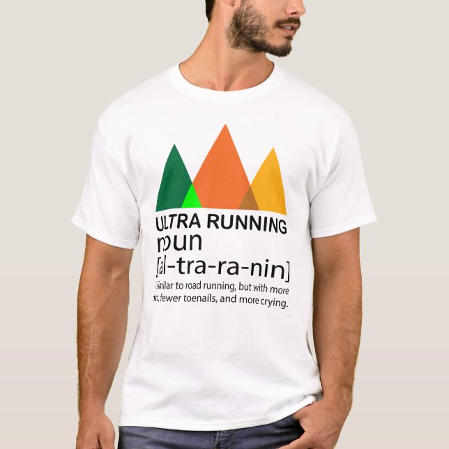 Spårvidd i ultrabergsskyrace t shirt (Framsida)
