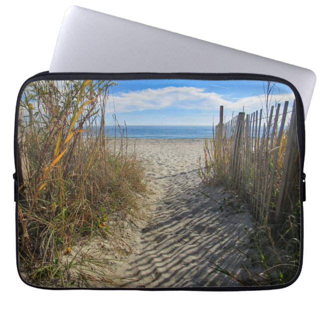 Spårvidd till Beach Laptop Fodral (Framsidan)