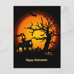 Sparviktig Halloween-postkort Vykort