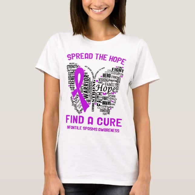 Spasms-medvetandehöjande supportgåvor för spädbarn t shirt (Framsida)