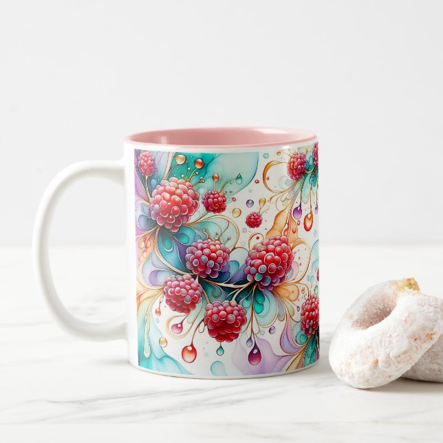 Spaspberryets väsen Två-Tonad mugg (Med munk)