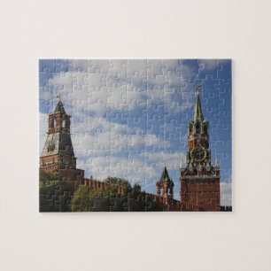 Spasskajaturn i Röda torget, Moskva, Ryssland Pussel