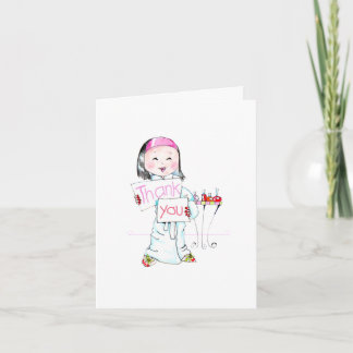 Spa'thday partytackkort (inga smällar) tack kort