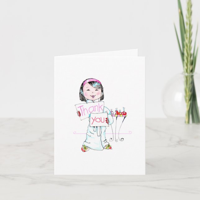 Spa'thday partytackkort tack kort (Framsida)