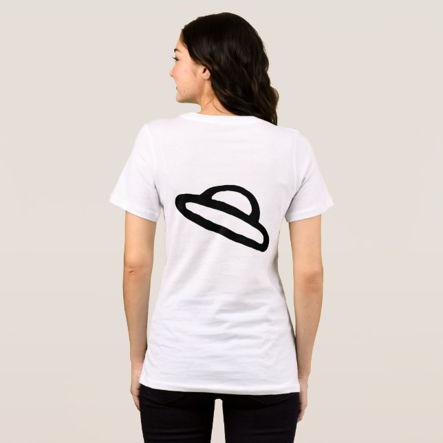 Spatialkreativitet vid dörren t shirt (Baksida Full)