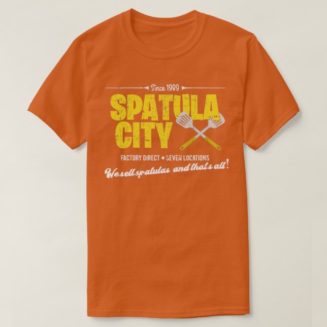 Spatula City, nödlidande T Shirt (Design framsida)