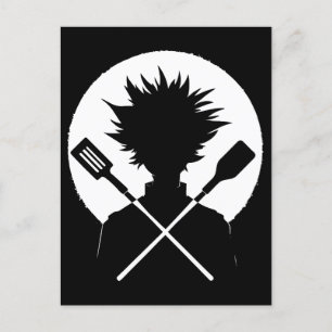 Spatulas Funny Cooking Vild Chef Helg Vykort