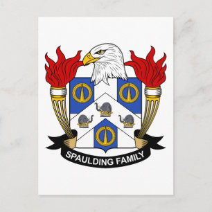 Spaulding Family Crest Vykort