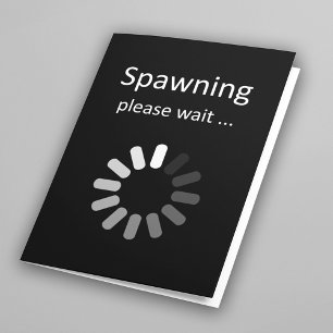Spawning Vänta - meddelande om Gravid av Roligt