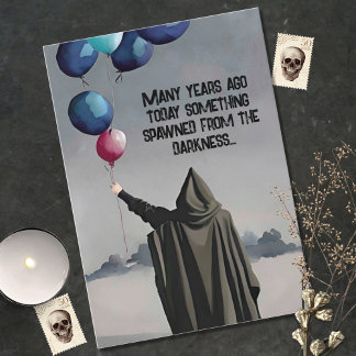 Spawns från Mörkret Gothic Lycklig Birhtday Kort