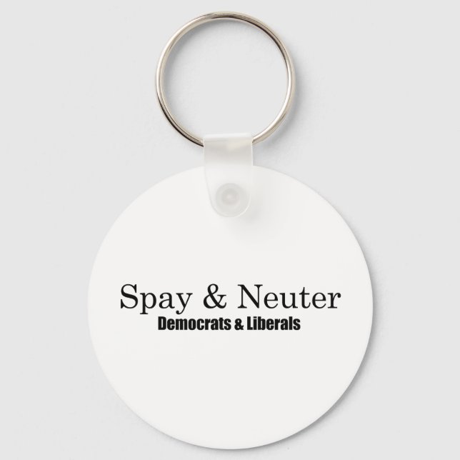 Spay and Neuter Liberals Nyckelring (Framsida)