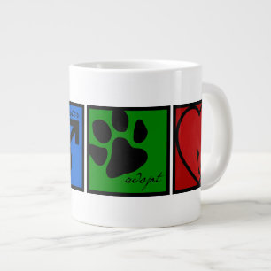 Spay-Neuter-Adopt-Kärlek Jumbo Mugg