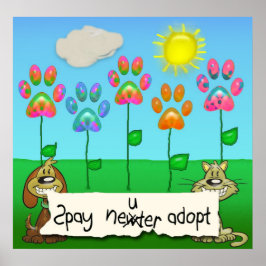 spay neuter adopt poster