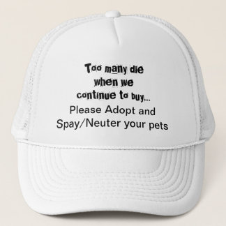 Spay Neuter adoptera Pets Quote-Truckerkeps Keps