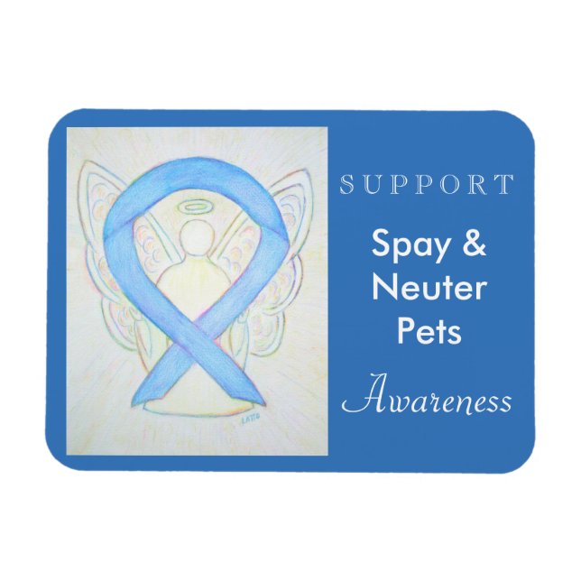 Spay & Neuter Awareness Angel Anpassningsbar Magne Magnet (Horisontell)