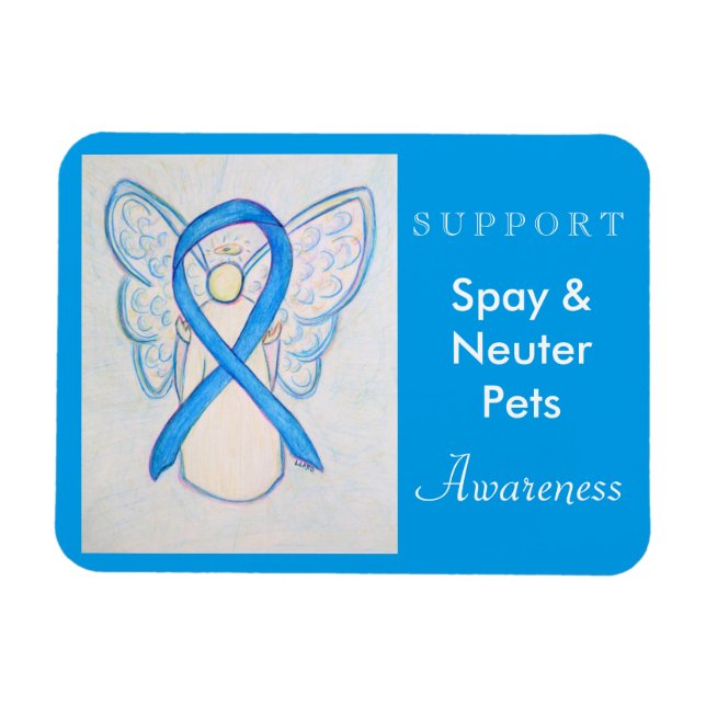 Spay & Neuter Awareness Angel Anpassningsbar Magne Magnet (Horisontell)