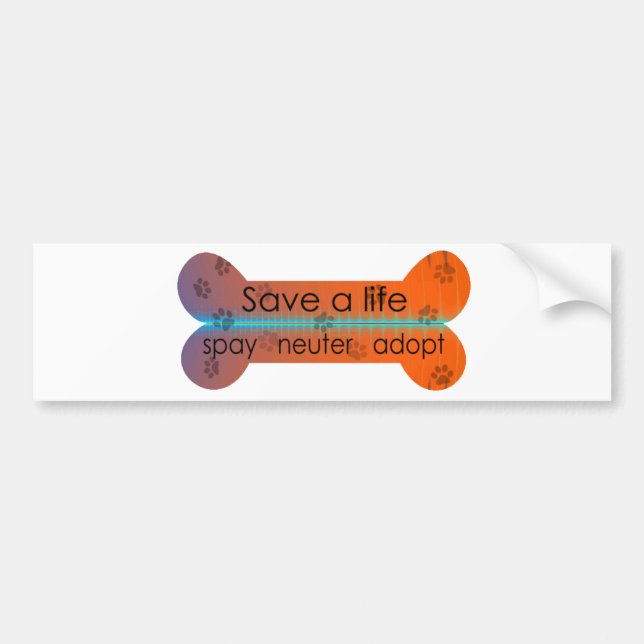 spay neutrat adopterar bildekalet bildekal (Framsidan)