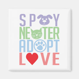 Spay neutrat adopterar kärlek 2 magnet