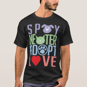 Spay neutrat adopterar kärlek 2 t-shirt
