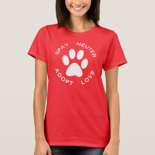 Spay neutrat adopterar kärlek t-shirt