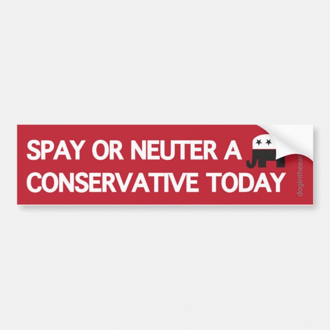 Spay neutrat en konservativ bildekal (Framsidan)