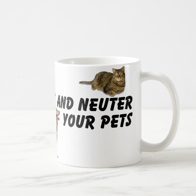 Spay och Neuter Kaffemugg (Höger)