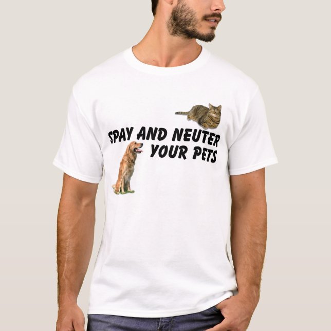 Spay och Neuter T Shirt (Framsida)