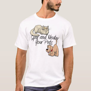Spay och sterilisera dina husdjur t shirt