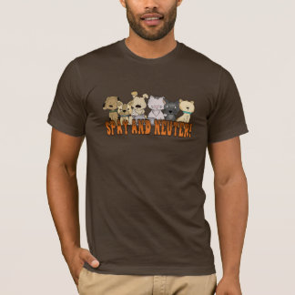 Spay och sterilisera katter och förföljer t shirt