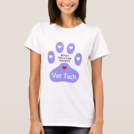 Spay, sterilisera, adoptera VetTech Tee Shirt