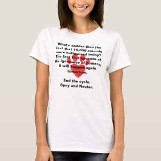 Spay & sterilisera den Pawprint skjortan Tee