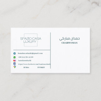 SPAZIO CASA LUXURY Business Card Visitkort