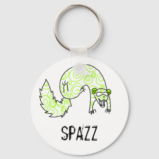 Spazzing Ferret Keychain Nyckelring
