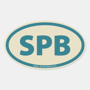 SPB-oval Ovalt Klistermärke