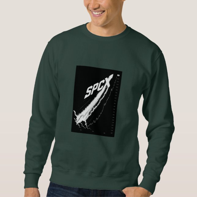 SPCX SpaceX Börsintroduktion Investerar Design | R Lång Ärmad Tröja (Framsida)