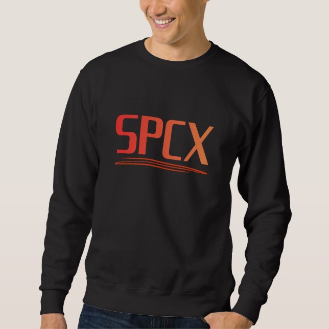 SPCX SpaceX Börsintroduktion Investerar Design | R Lång Ärmad Tröja (Framsida)