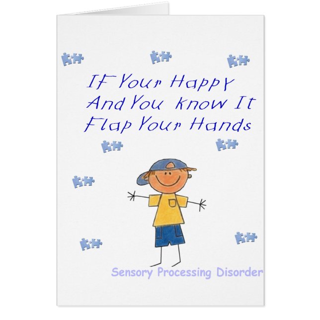 SPD viftar med din händer Hälsningskort (Framsidan)