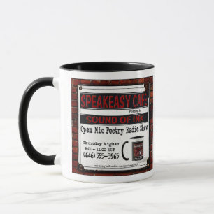 SpeakEasy Cafe Använda Ord Mugg