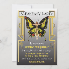 Speakeasy Flapper Great Gatsby Fest Inbjudan
