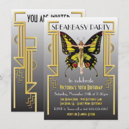 Speakeasy Flapper Great Gatsby Fest Inbjudan
