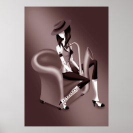 "Speakeasy" - Jazz-Inspired Poster