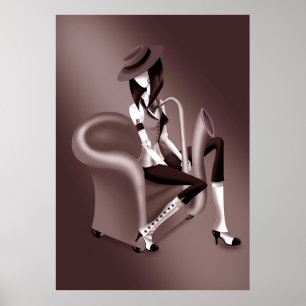 "Speakeasy" - Jazz-Inspired Poster