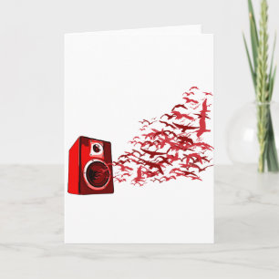 Speaker Birds - Music DJ Loud Disk Jockey Kort