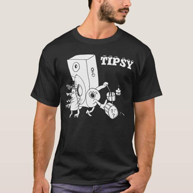 speaker_monster som ÄR LÄTT BERUSAD Tee (Framsida)