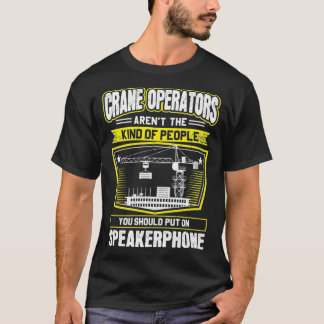 Speakerphone Crane Operator Premium T Shirt