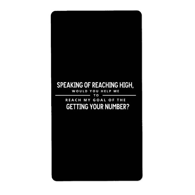 Speaking Of Reaching High - Funny Flirty  Fraktsedel (Framsidan)