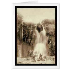 Spearfish Falls Black Backe South Dakota 1889 Hälsningskort