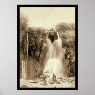 Spearfish Falls Black Backe South Dakota 1889 Poster