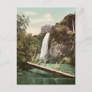 Spearfish Falls, South Dakota sällsynt Photochrom Vykort