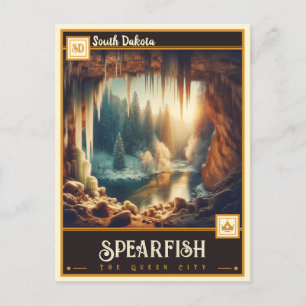 Spearfish, South Dakota   VINTAGE Vykort